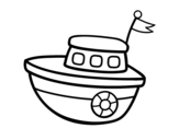 Dibujo de Un barco de juguete