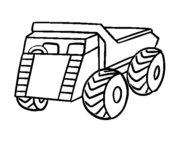 Dibujo de Un camión de carga para Colorear