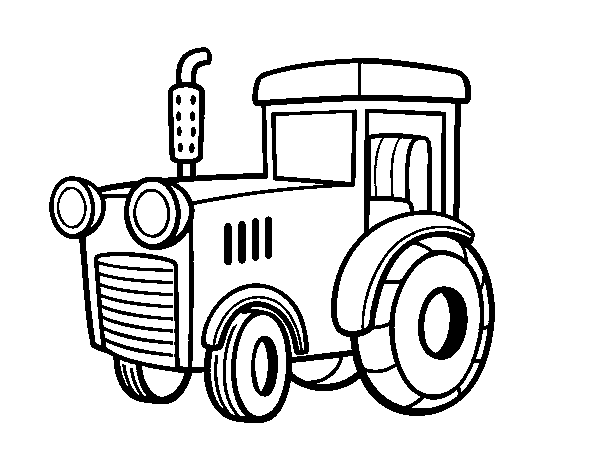 Dibujo de Un tractor para Colorear