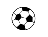 Dibujo de Una pelota de fútbol para colorear