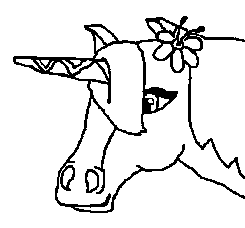 Dibujo de Unicornio III para Colorear