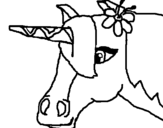 Dibujo de Unicornio III para colorear