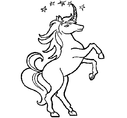 Dibujo de Unicornio para Colorear - Dibujos.net