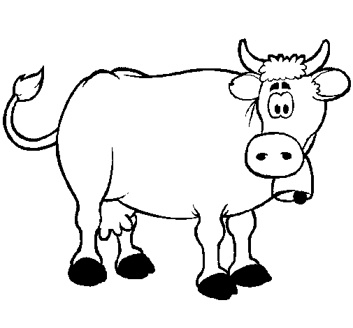 Dibujo de Vaca lechera para Colorear