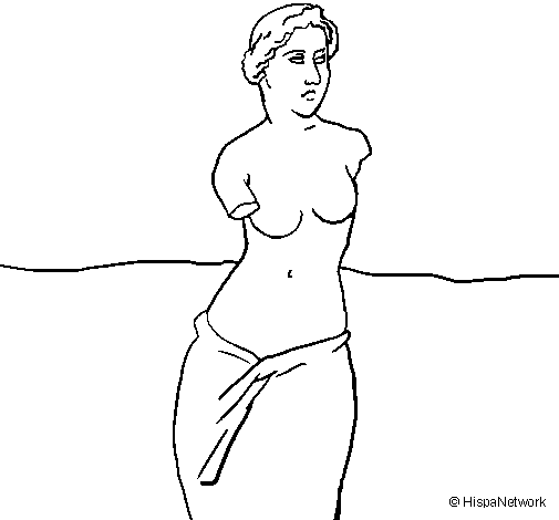 Dibujo de Venus de Milo para Colorear