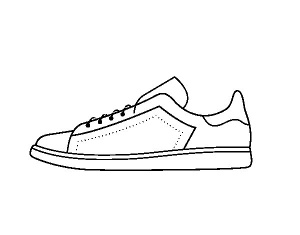 Dibujo de Zapatillas deportivas  para Colorear