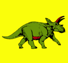 Dibujo Triceratops pintado por mario