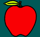 Dibujo manzana pintado por JJRF