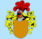 Dibujo Escudo de armas y casco pintado por jose