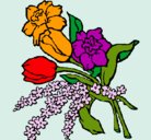 Dibujo Ramo de flores pintado por noelia