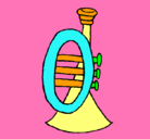 Dibujo Trompeta pintado por zaira