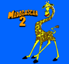 Dibujo Madagascar 2 Melman pintado por alejandro