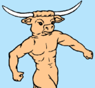 Dibujo Cabeza de búfalo pintado por MARGARITA
