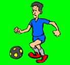 Dibujo Jugador de fútbol pintado por roon