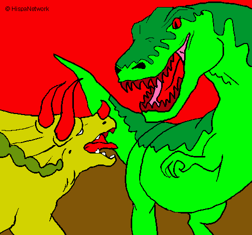 Lucha de dinosaurios