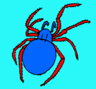 Dibujo Araña venenosa pintado por pol