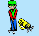 Dibujo Jugador de golf II pintado por paula