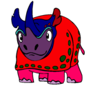 Dibujo Rinoceronte pintado por BIANCA