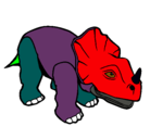 Dibujo Triceratops II pintado por johana