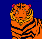 Dibujo Tigre pintado por cacho