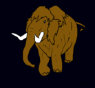 Dibujo Mamut II pintado por elefant