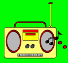 Dibujo Radio cassette 2 pintado por keivinvasquez