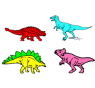 Dibujo Dinosaurios de tierra pintado por JOSE