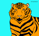 Dibujo Tigre pintado por yeniybook