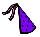 Dibujo Sombrero de cumpleaños pintado por luzvalentinaramarro