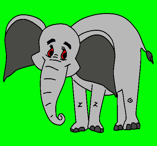 Elefante feliz