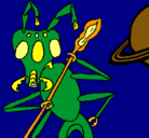 Dibujo Hormiga alienigena pintado por ARI