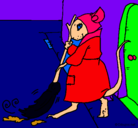 Dibujo La ratita presumida 1 pintado por lucila