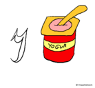 Dibujo Yogur pintado por ale
