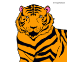 Dibujo Tigre pintado por oriol