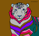 Dibujo Tigre pintado por anavikip