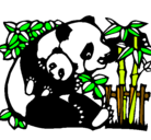 Dibujo Mama panda pintado por IRING