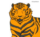 Dibujo Tigre pintado por mares