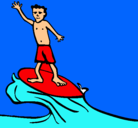 Dibujo Surfista pintado por davvid