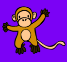 Dibujo Mono pintado por chango