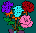 Dibujo Ramo de rosas pintado por jmarron73
