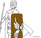 Dibujo Soldado romano II pintado por erics