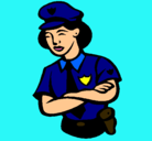Dibujo Mujer policía pintado por mujerpolicia