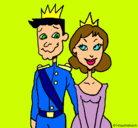 Dibujo Príncipe y princesa pintado por Laia