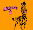 Dibujo Madagascar 2 Marty pintado por SEBASTIAN