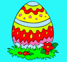 Dibujo Huevo de pascua 2 pintado por barbarabel