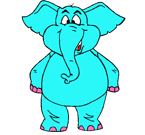 Elefante contento