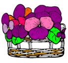Dibujo Cesta de flores 12 pintado por lidiagallego