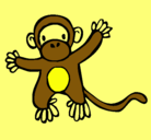 Dibujo Mono pintado por jatziry