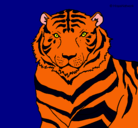 Dibujo Tigre pintado por theaa