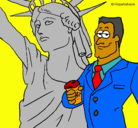 Dibujo Estados Unidos de América pintado por Merche